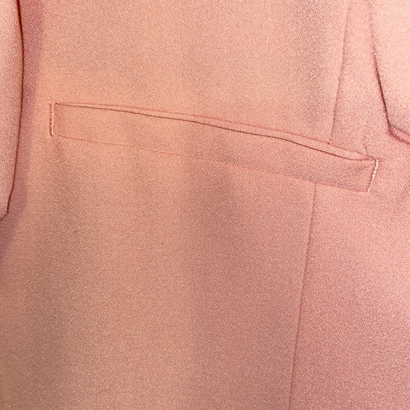 Torrid PEACH PINK CREPE DRAPE FRONT BLAZER - Picture 5 of 8